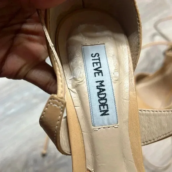 Steve Madden Women's Raela Blush Leather Pointed Toe Heels Size 8 - Picture 3 of 7